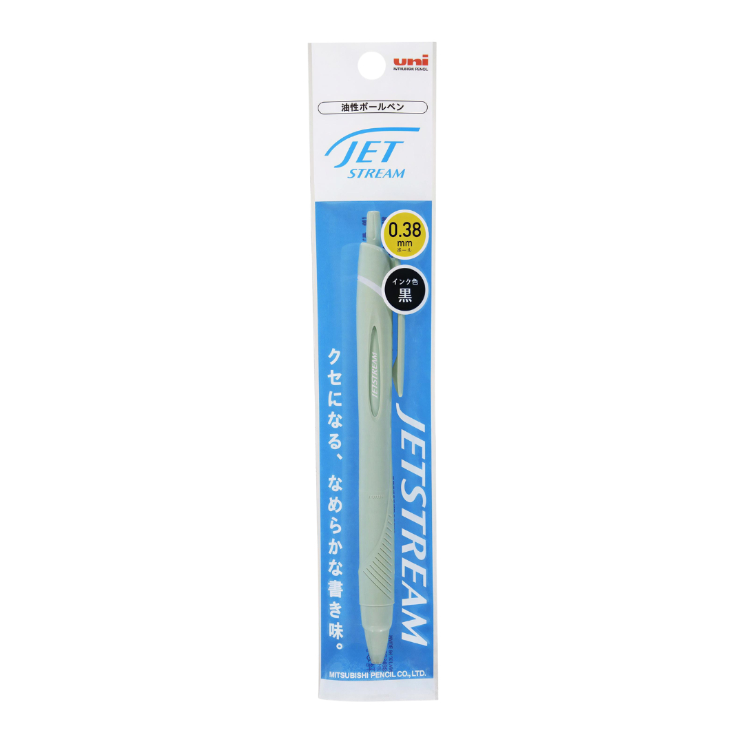 Mitsubishi Pencil|Ballpoint Pen|0.38mm|Black Ink|Jetstream Standard|Poly Pack|SXN-150-38 1P|GREEN