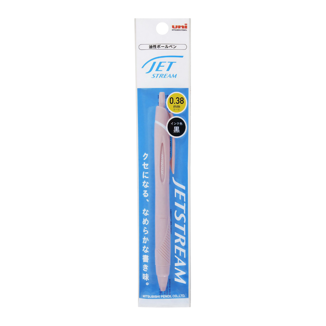Mitsubishi Pencil|Ballpoint Pen|0.38mm|Black Ink|Jetstream Standard|Poly Pack|SXN-150-38 1P|PINK