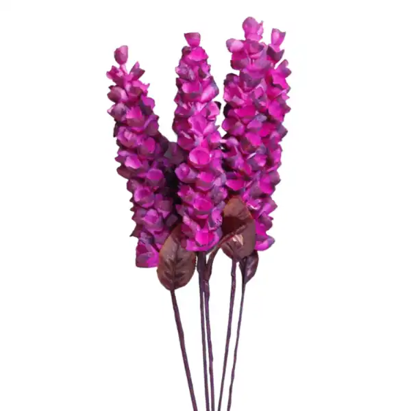 Pink sola makka flower stick bunch for boho decor and tall vases by LeafnDeor