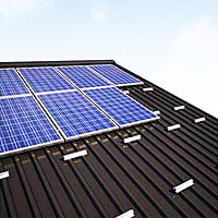 Rooftop Solar Panel Mounting Structure Set micro