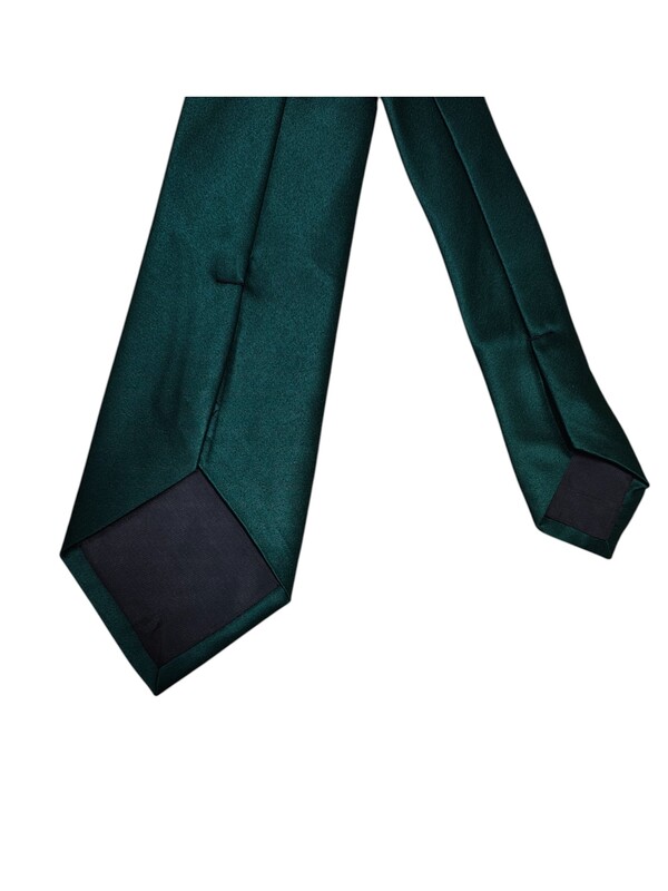 Green Solid Microfiber Silk Necktie