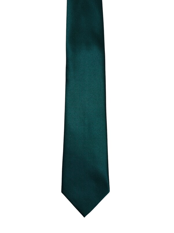 Green Solid Microfiber Silk Necktie