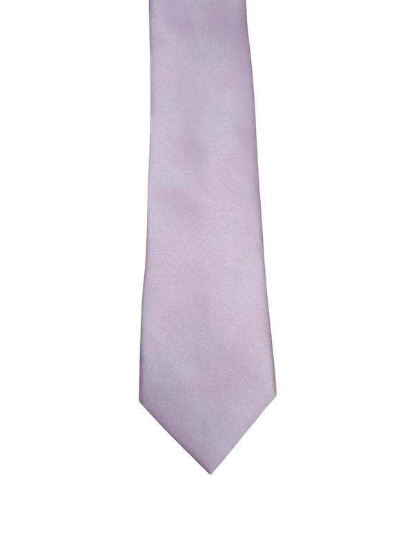 Pink Solid Microfiber Silk Necktie