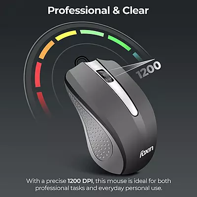 MOUSE WIRED FOXIN GLANCE