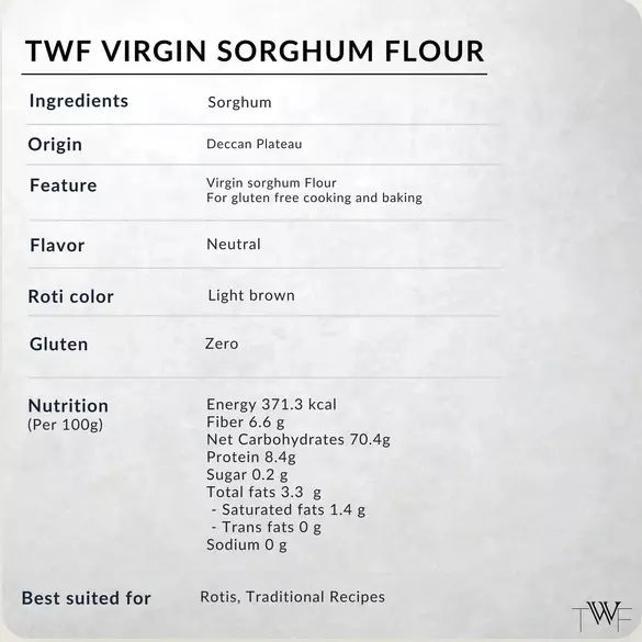 Virgin Sorghum Flour 5 Kg - TWF