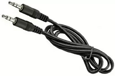 Portronics Konnect AUX 4 POR-1021 2 in 1 Pin Aux Cable (1.5 m, Black)