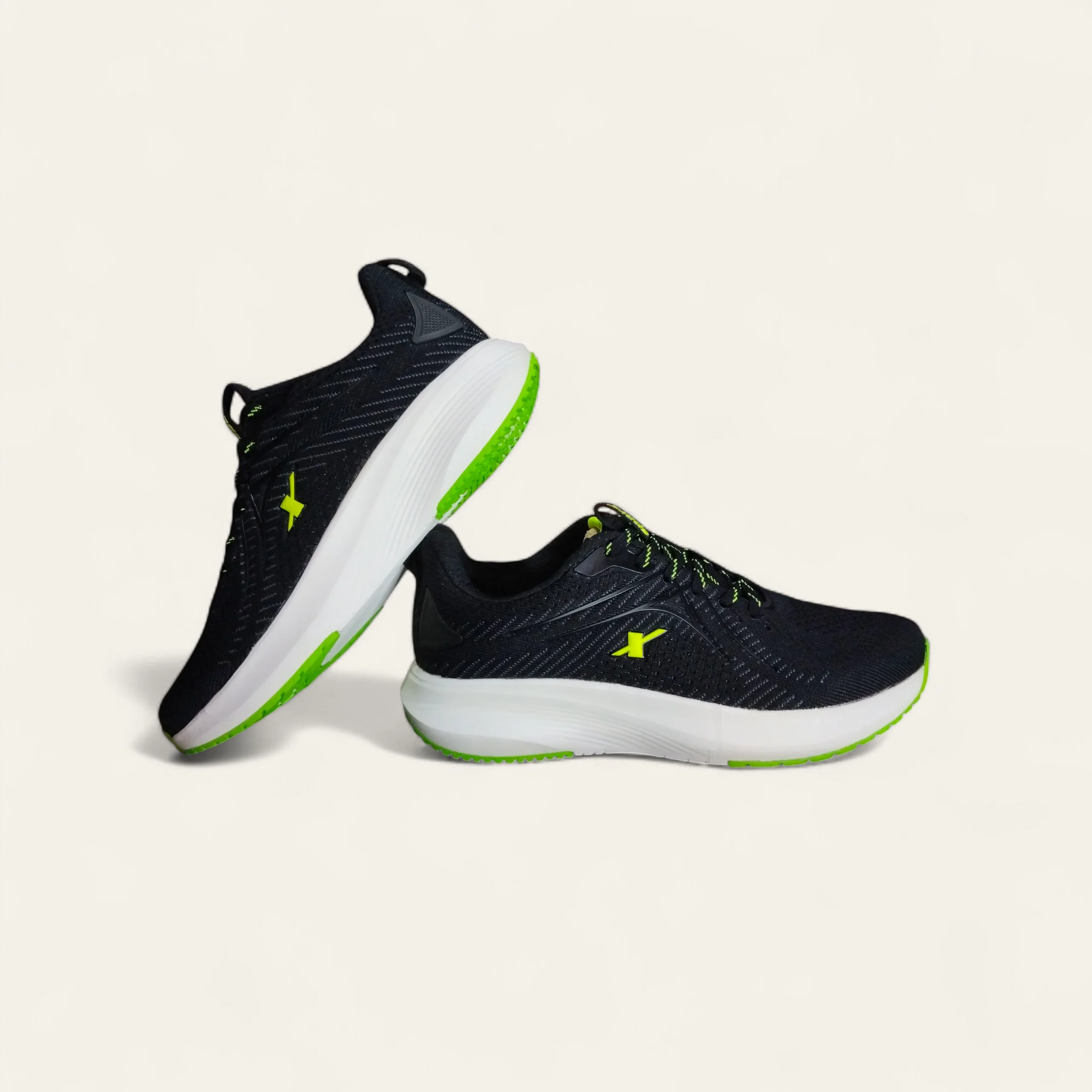 Sparx SM834 Black/N.Green - Men's Running Shoes