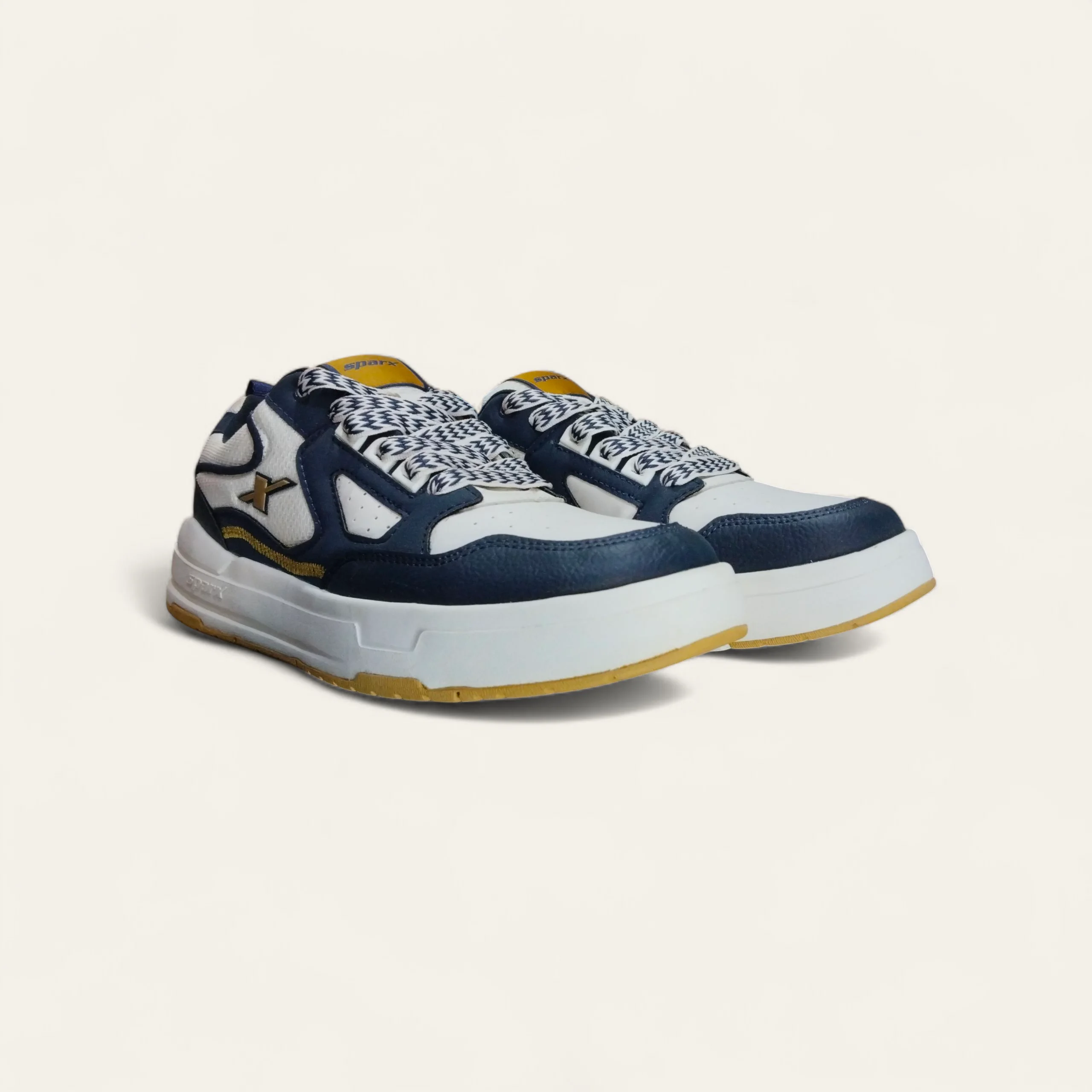 Sparx SM957 N.Blue/Gold - Men's Casual Sneakers