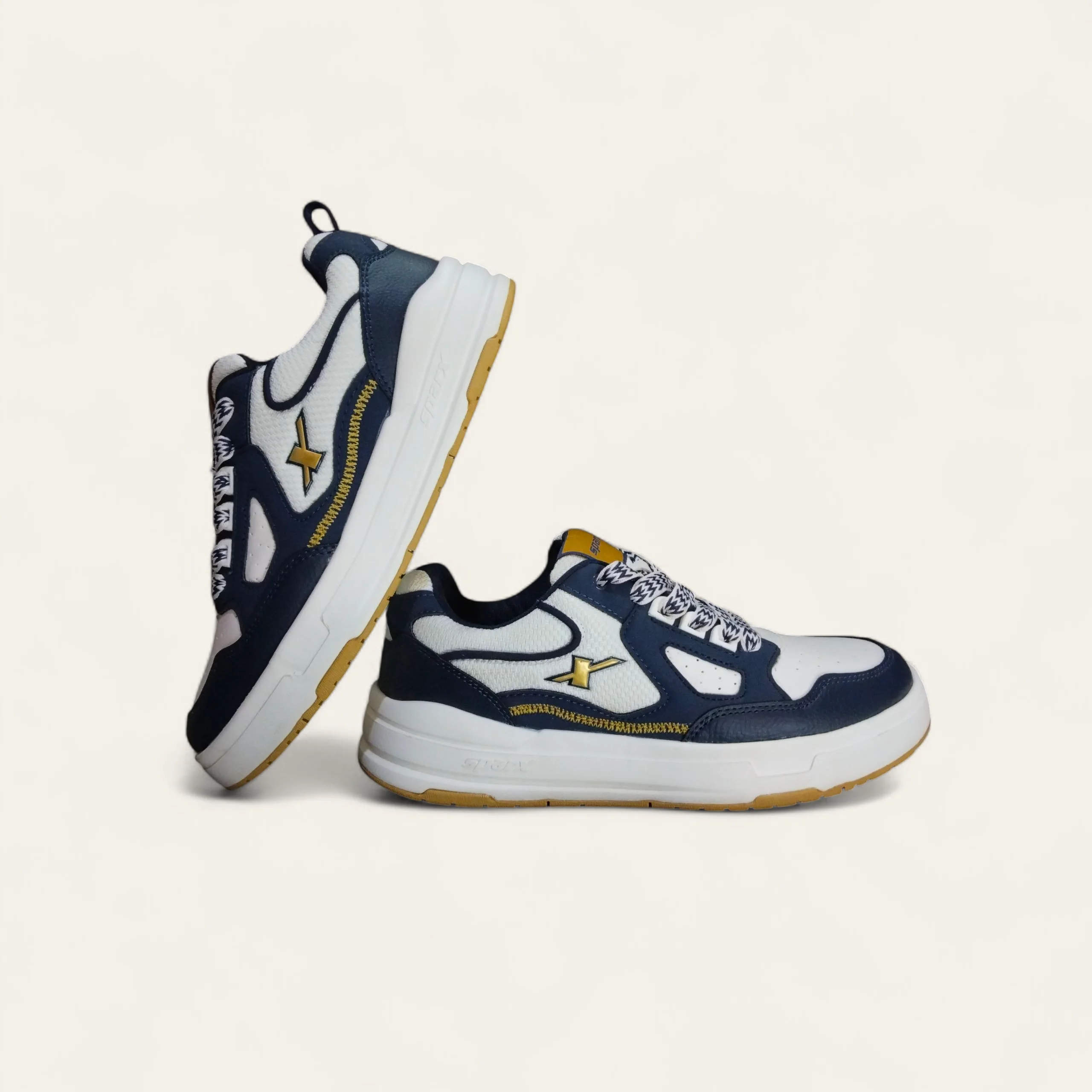 Sparx SM957 N.Blue/Gold - Men's Casual Sneakers