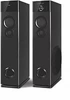 Philips Audio SPA9125 2.0CH 130W Multimedia Tower Speakers with Wireless Microphone – USB, AUX, FM, Mic Inputs & Powerful Bass for Karaoke (Black) Philips Audio SPA9125 2.0CH 130W Multimedia Tower Speakers with Wireless Microphone – USB, AUX, FM, Mic Inputs & Powerful Bass for Karaoke (Black)