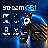 Stream GB1 Google Certified Android TV Box 2GB/32GB with Bluetooth Voice Remote Stream GB1 Google Certified Android TV Box 2GB/32GB with Bluetooth Voice Remote