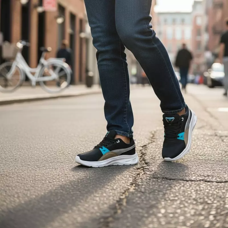 Speed Anchor Black/White - Men's Sports Shoes