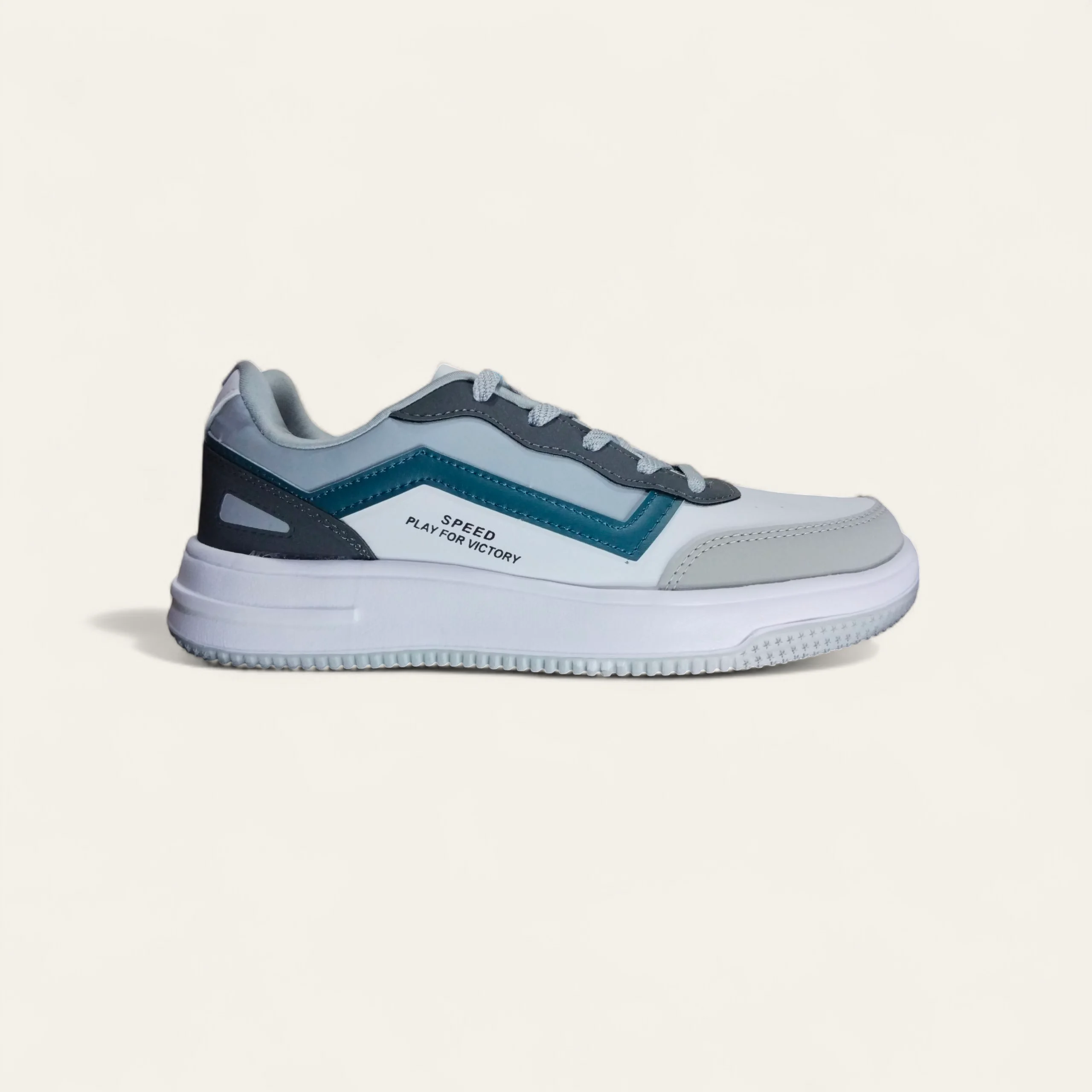 Speed Everyday White/Grey - Men's Casual Sneakers