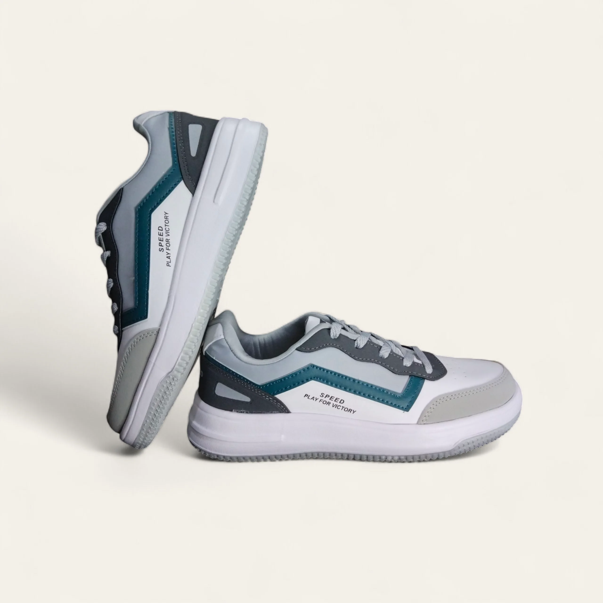 Speed Everyday White/Grey - Men's Casual Sneakers