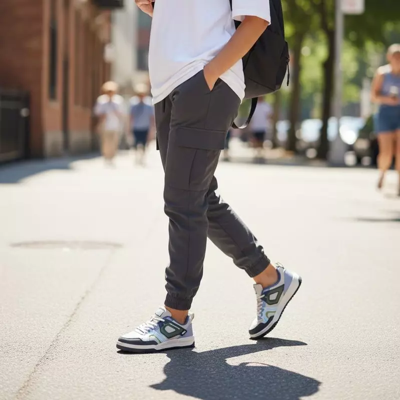 Speed Splash Grey/Blue - Men's Casual Sneakers