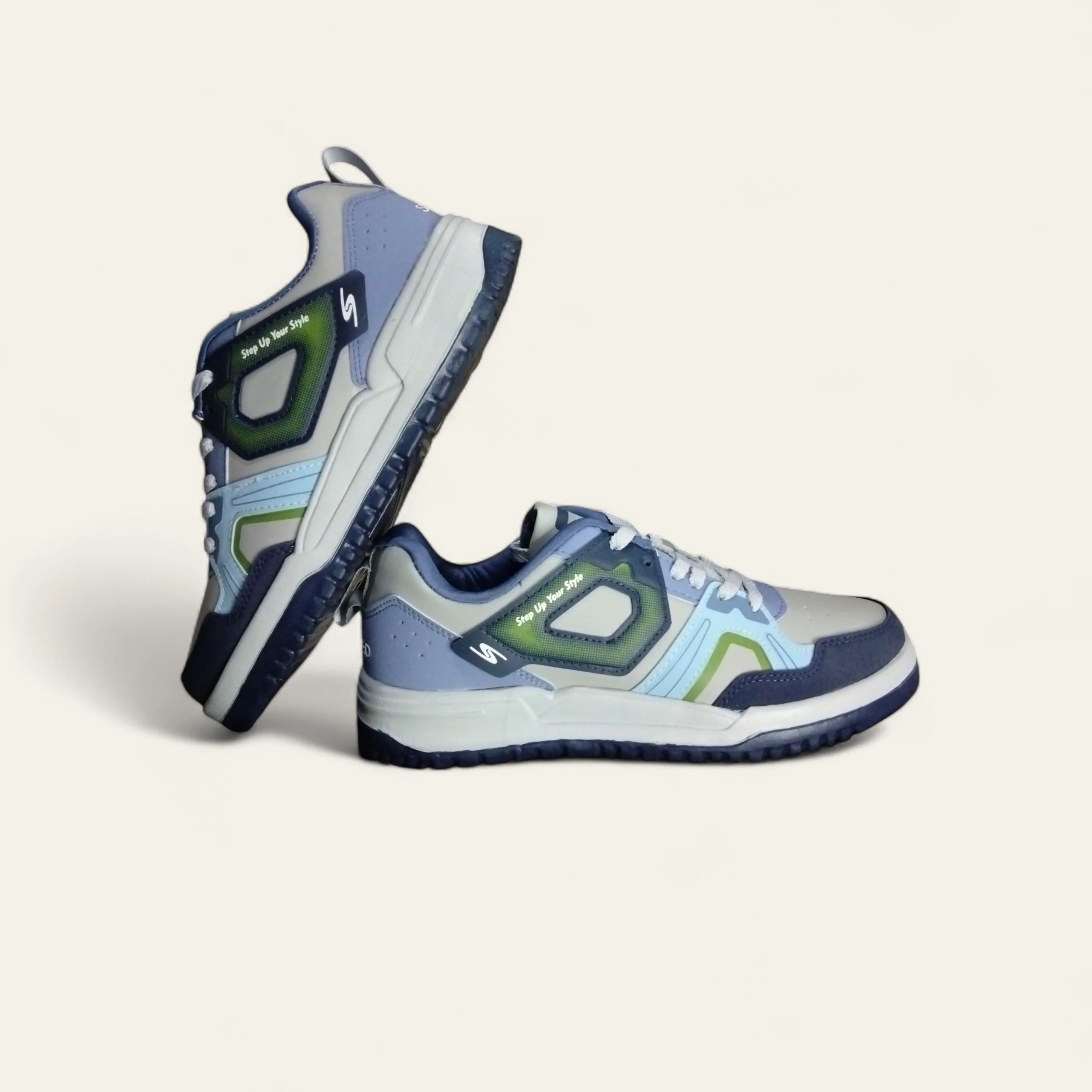 Speed Splash Grey/Blue - Men's Casual Sneakers