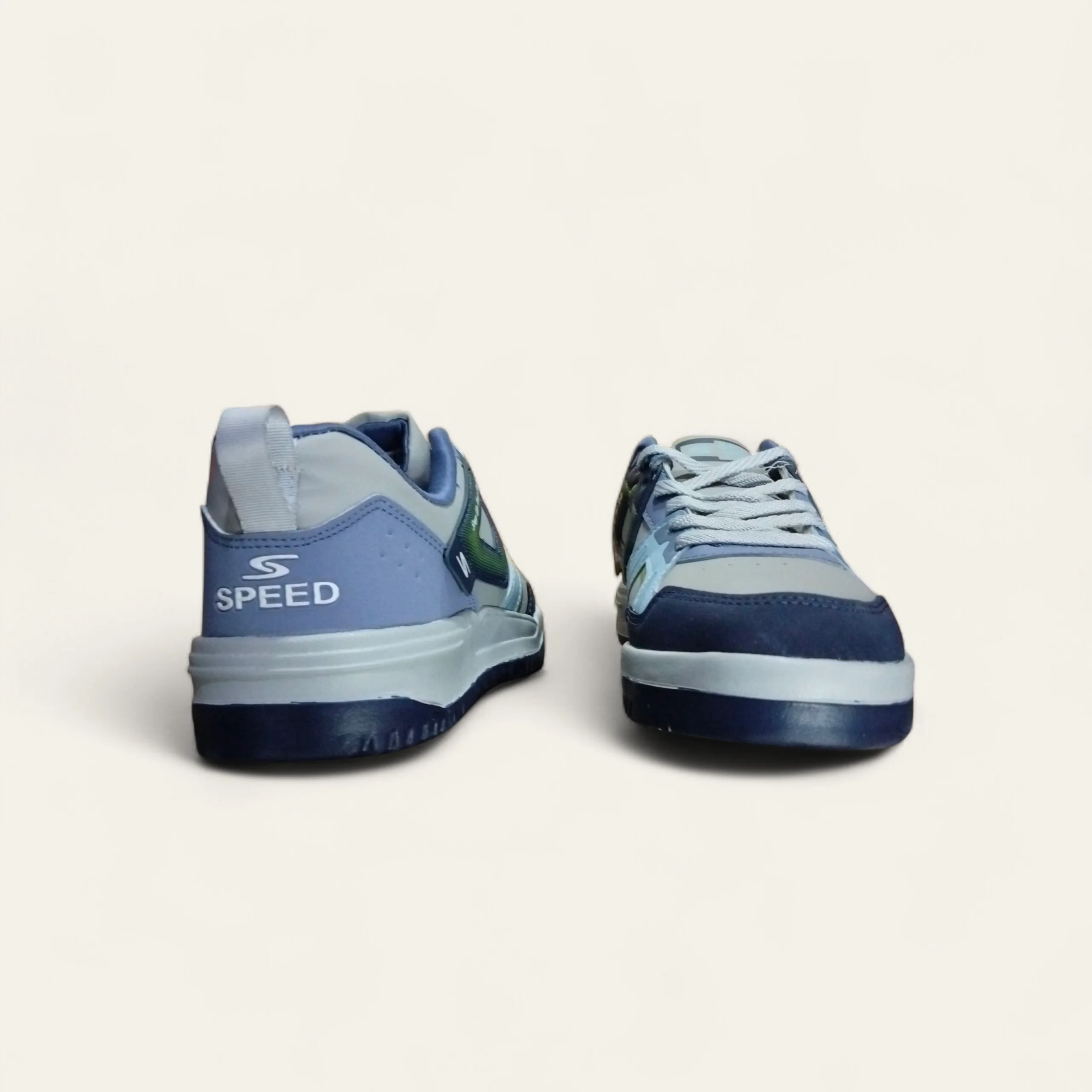 Speed Splash Grey/Blue - Men's Casual Sneakers