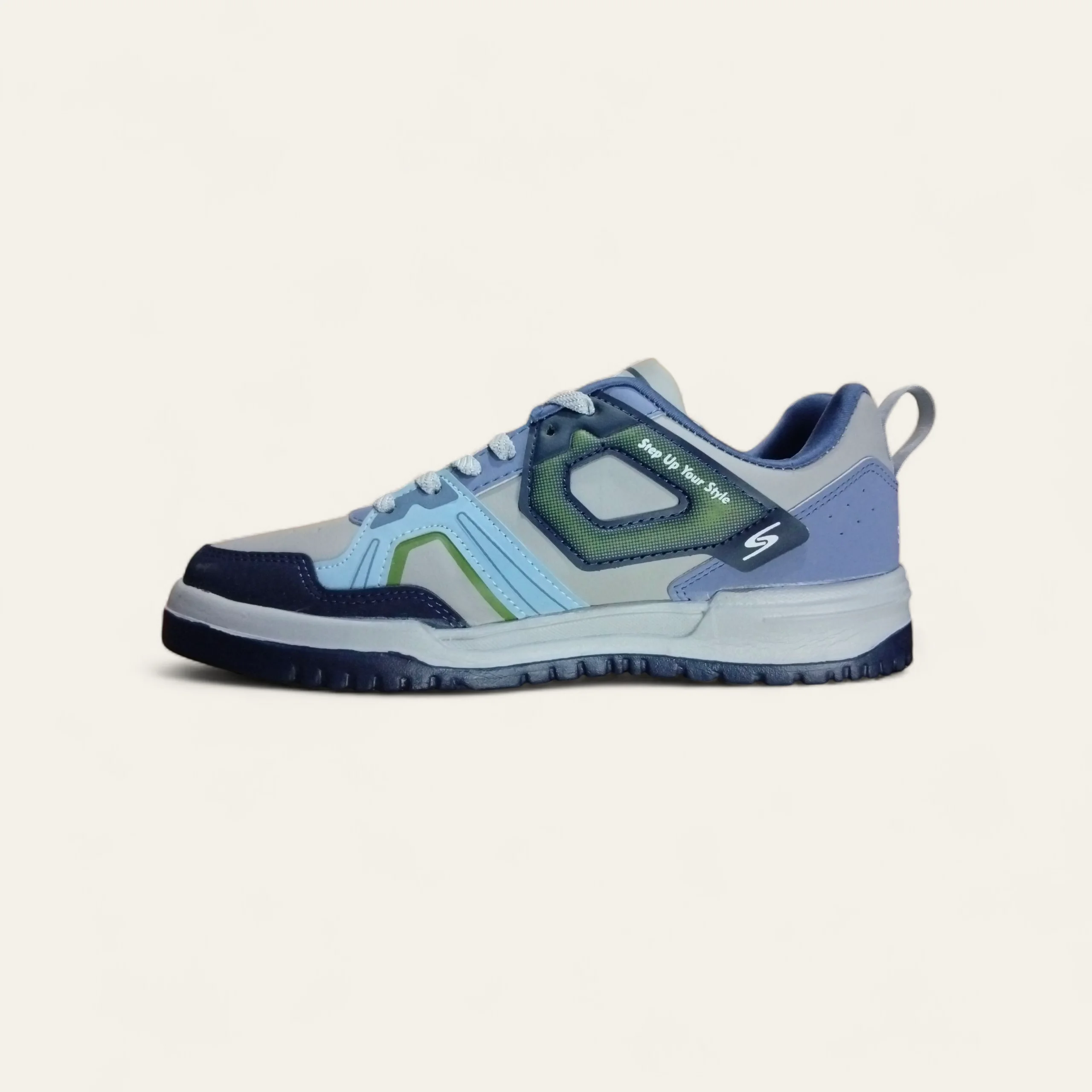 Speed Splash Grey/Blue - Men's Casual Sneakers