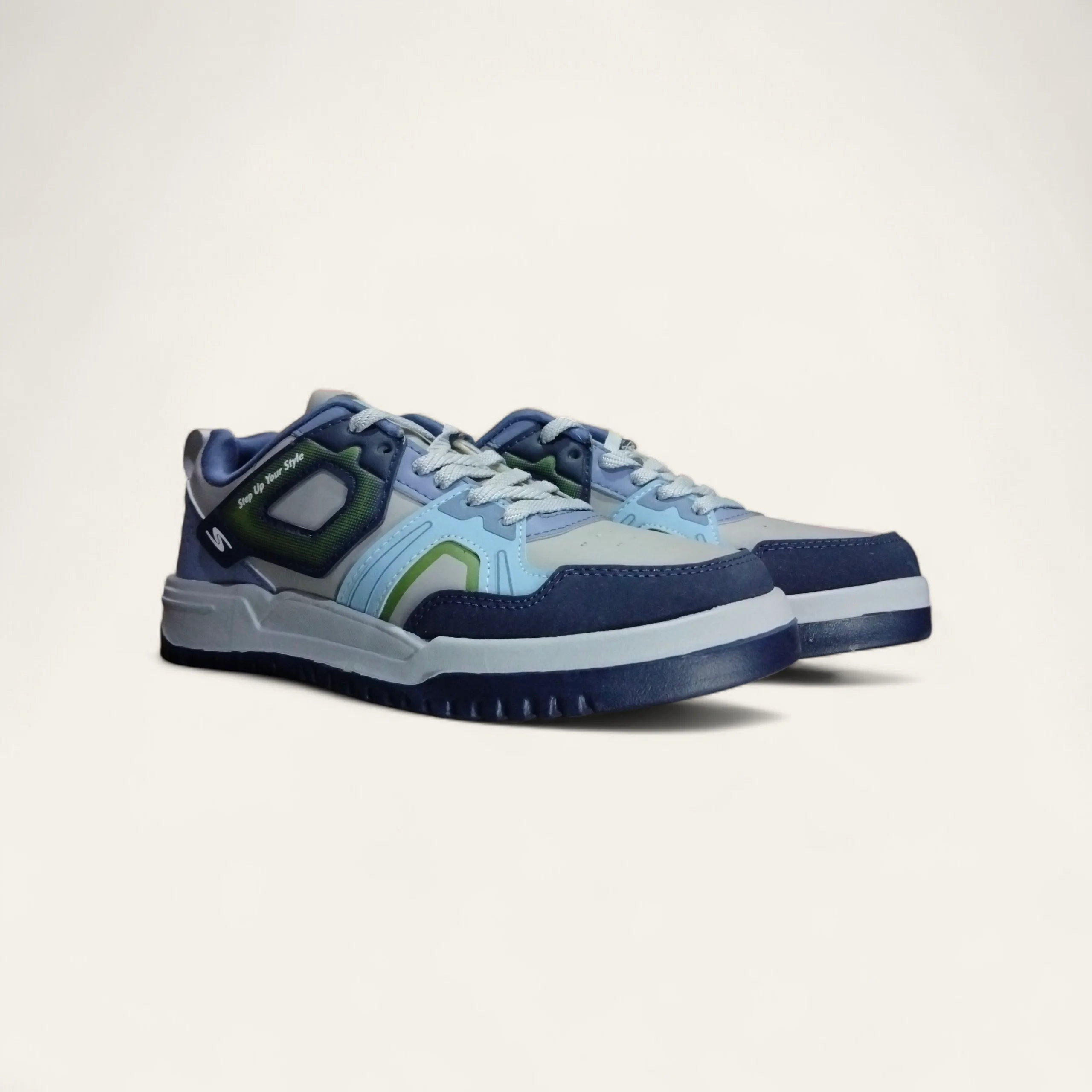 Speed Splash Grey/Blue - Men's Casual Sneakers