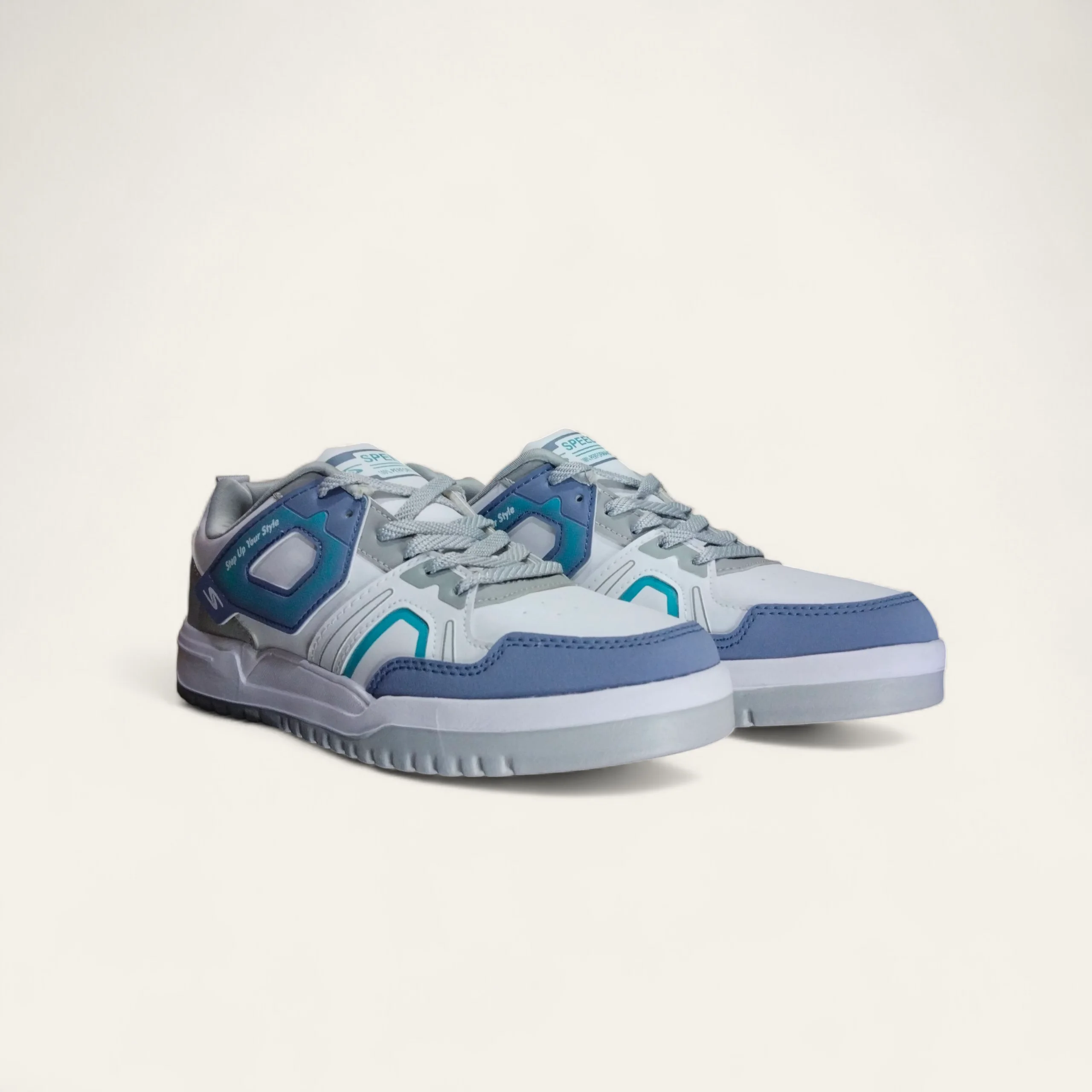 Speed Splash White/R.Slate - Men's Casual Sneakers