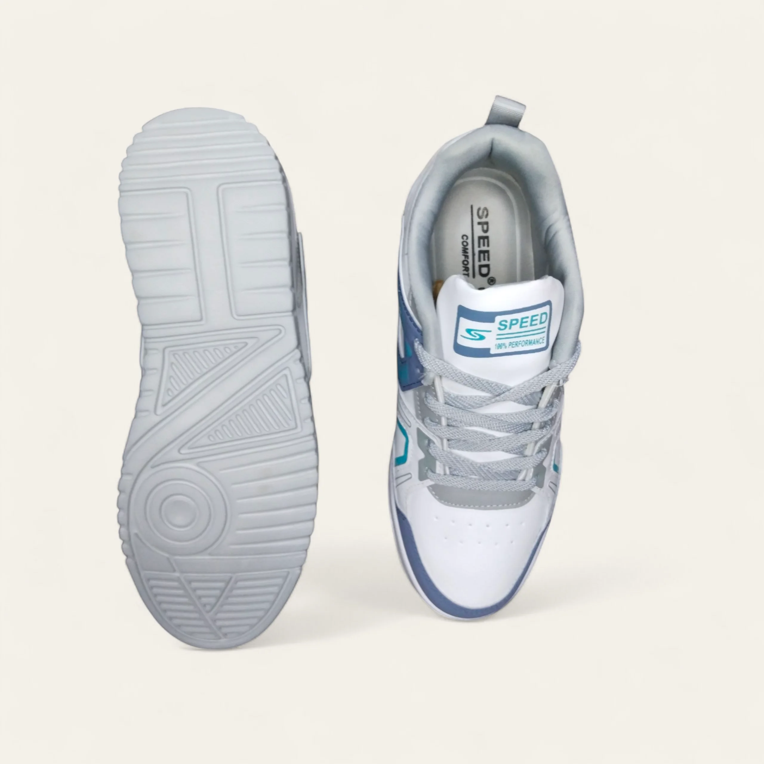 Speed Splash White/R.Slate - Men's Casual Sneakers