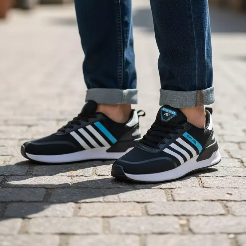 Speed Vitara  Black/White - Men's Running Shoes