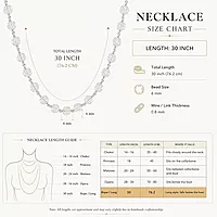 Pure Silver Sphatik mala Crystal Jaap Mala for Pooja| Certified