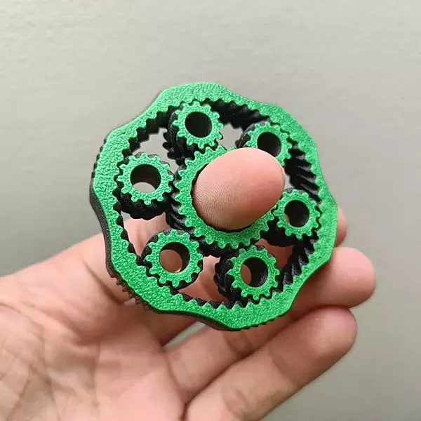 The 3D Printed Fidget Gear Spinner