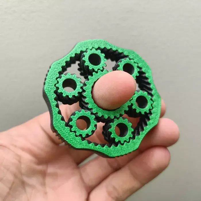 The 3D Printed Fidget Gear Spinner
