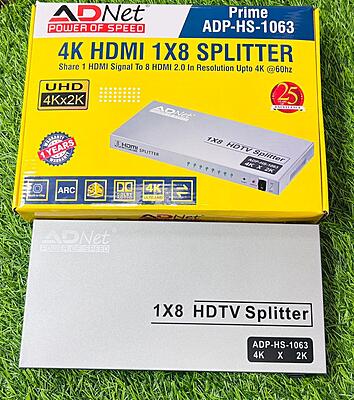 HDMI Splitter (1X8) Out Supports 3D 4K x 2K 30HZ Full HD 1080P