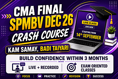 CMA Final SPMBV Crash Course By CA Satish Jalan for Dec 26