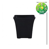 Square Plastic Plant Pot | Indoor & Decorative Planter | 3.25 inch