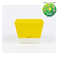 Square Plastic Plant Pot | Indoor & Decorative Planter |5.25 inch