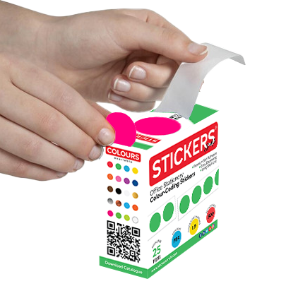 25mm - Round - Clear Transparent - Multipurpose Stickers - Permanent Adhesive