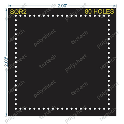 SQR2 SQUARE 2X2 FT 80 HOLES
