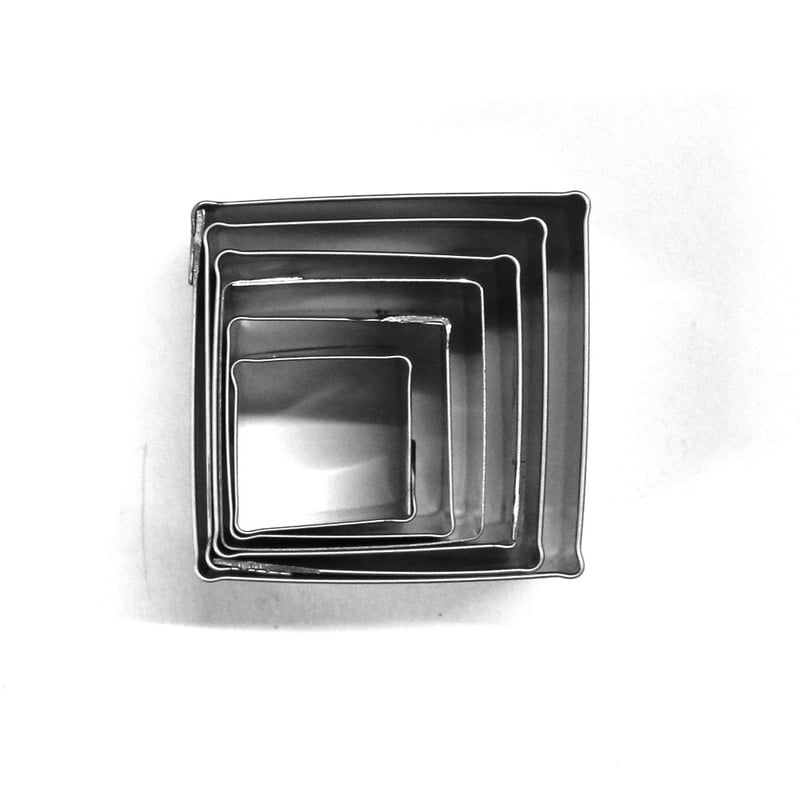 SS Square Cutter Set Of 6