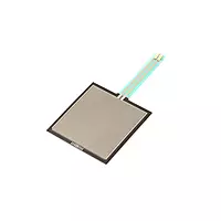 Front view of square FSR pressure sensor Front view of square FSR pressure sensor