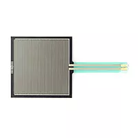 Top view of square force sensitive resistor Top view of square force sensitive resistor
