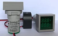 Square Indicator Voltmeter &Ammeter AC50~500 0~100A GREEN