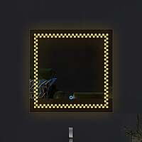 Square LED Touch Sensor Mirror For Washroom 01 Square LED Touch Sensor Mirror For Washroom 01