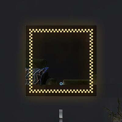 Square LED Touch Sensor Mirror For Washroom 01 Square LED Touch Sensor Mirror For Washroom 01