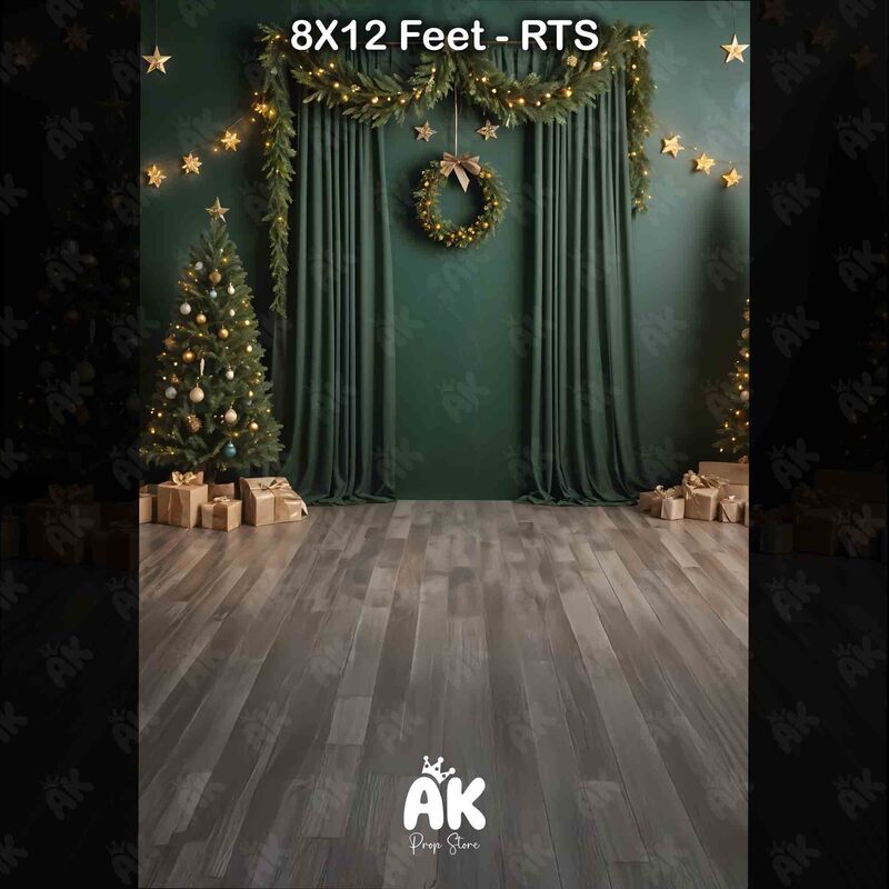 Green Christmas Indoor - Portrait