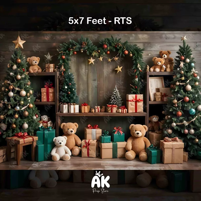 Beary Christmas - 5x7 Feet