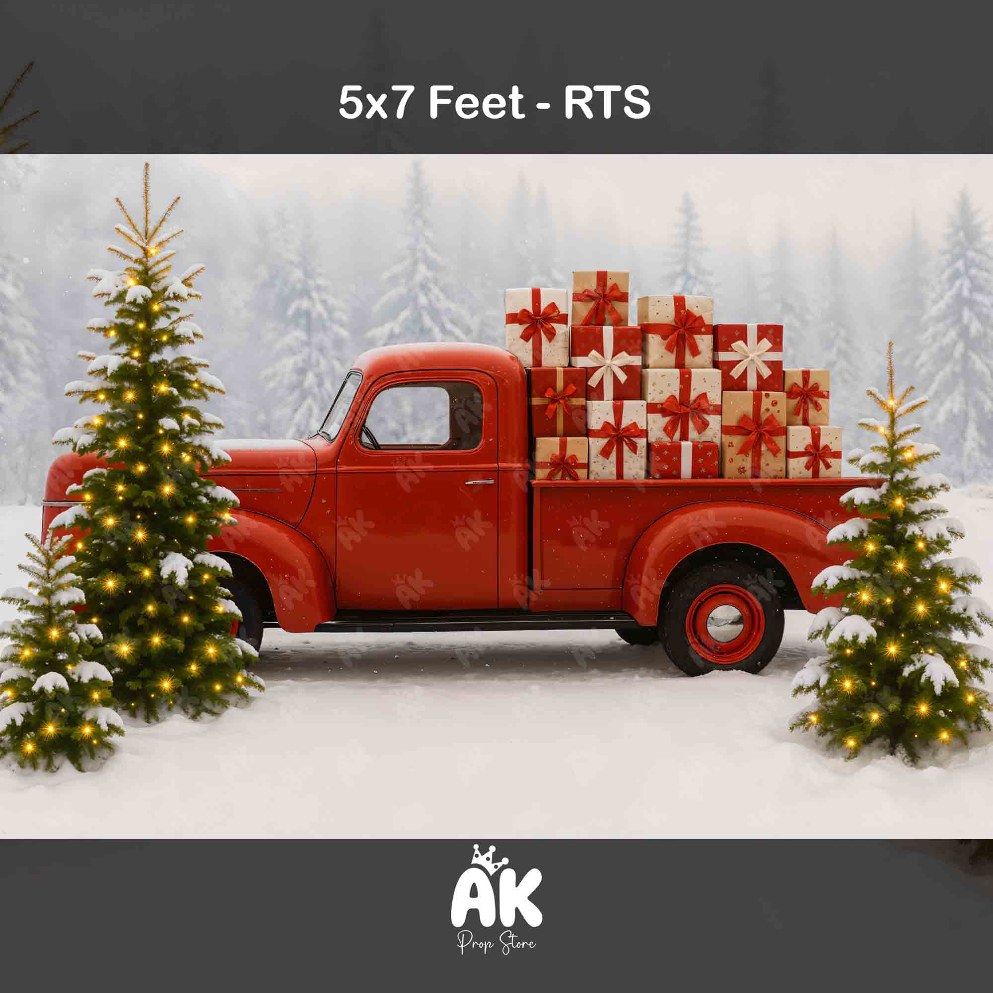Santa Car 5x7 Feet