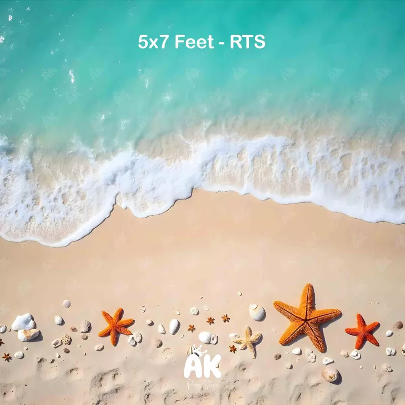 Aqua Beach 5x7 Feet