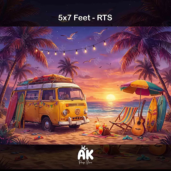 Sunset Caravan - 5x7 Feet