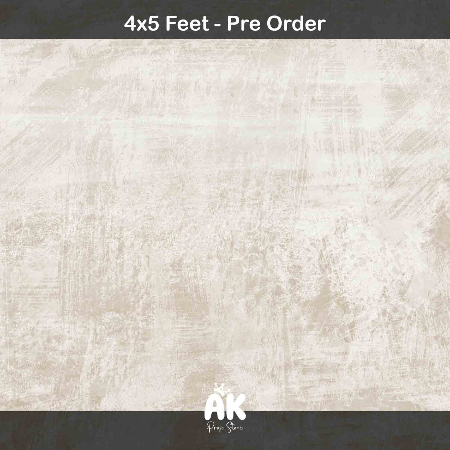 White Grunge Wall - 4x5 Feet (PRE-ORDER)