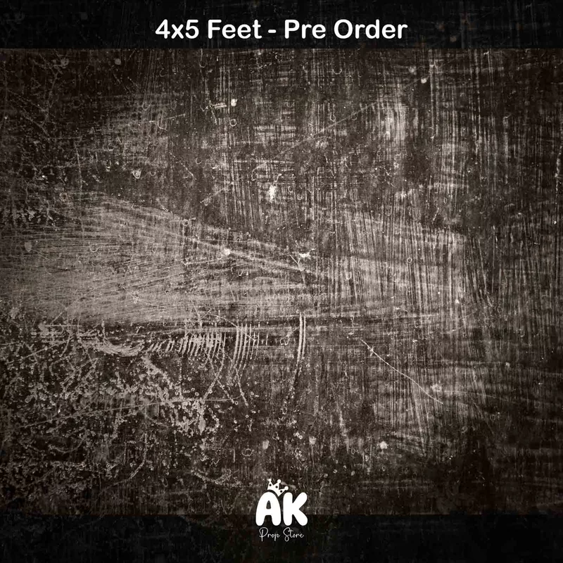 Black Grunge Wall - 4x5 Feet (PRE-ORDER)