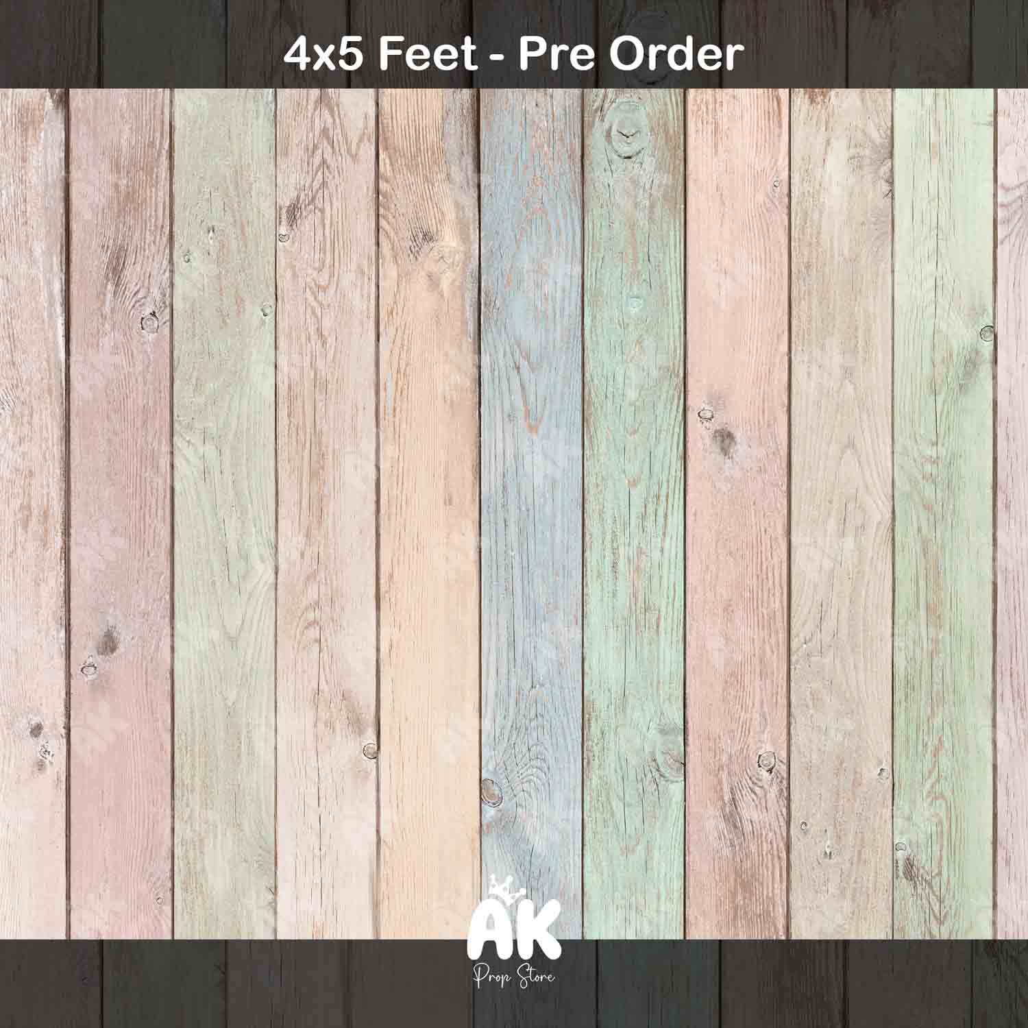 Colorful Wood Planks - 4x5 Feet (PRE-ORDER)