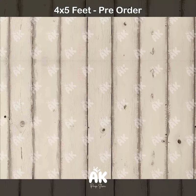 Cream Wood Planks - 4x5 Feet (PRE-ORDER)
